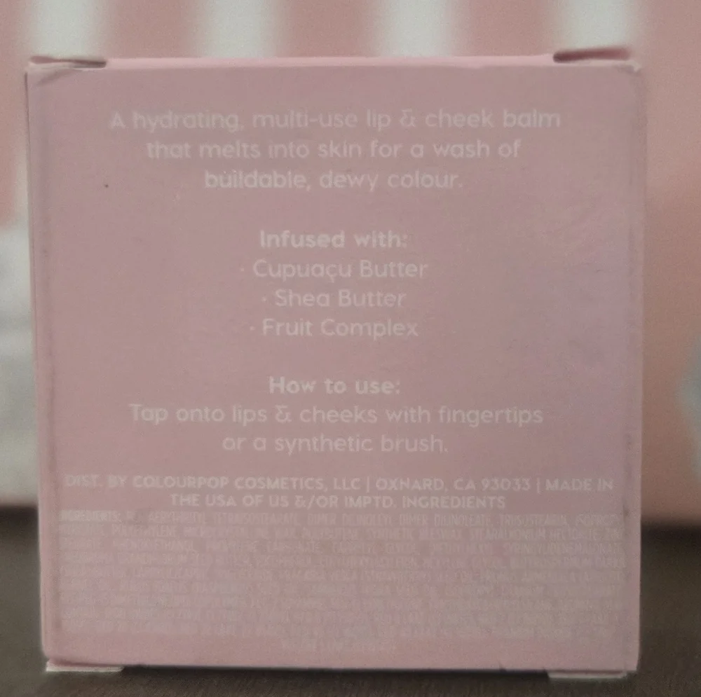 ColourPop Instant Crush Lip & Cheek Balm - Adore You, New